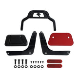 Club Style Passenger Backrests Low profile Fixed Mini Sports Sissy Bar Kit For Harley M8 Softail Fat Bob FXFB FXFBS 2018-2025 - pazoma