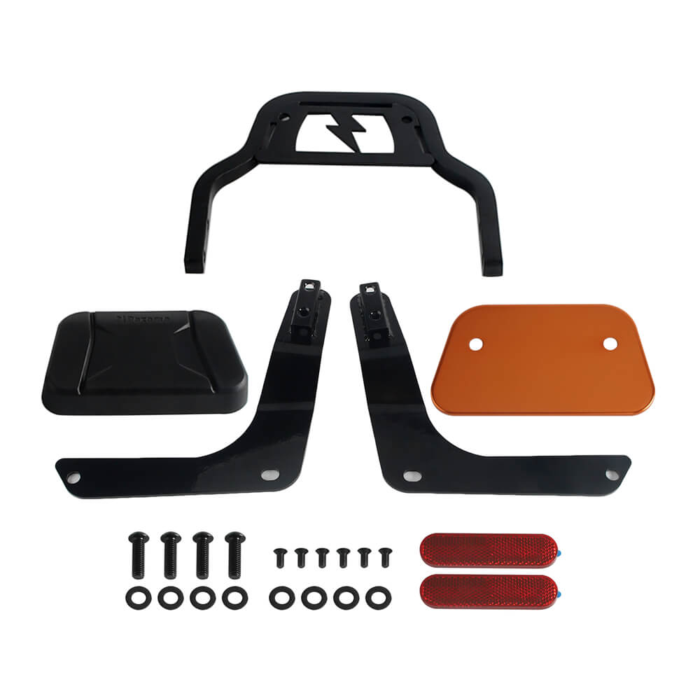 Club Style Passenger Backrests Low profile Fixed Mini Sports Sissy Bar Kit For Harley M8 Softail Fat Bob FXFB FXFBS 2018-2025 - pazoma