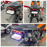 2021-2025 Harley Pan America ST 1250 Special RA1250 RA1250S CVO RA1250SE License Plate Bracket Holder Fender Eliminator Kit With LED Light Plate Frame - pazoma