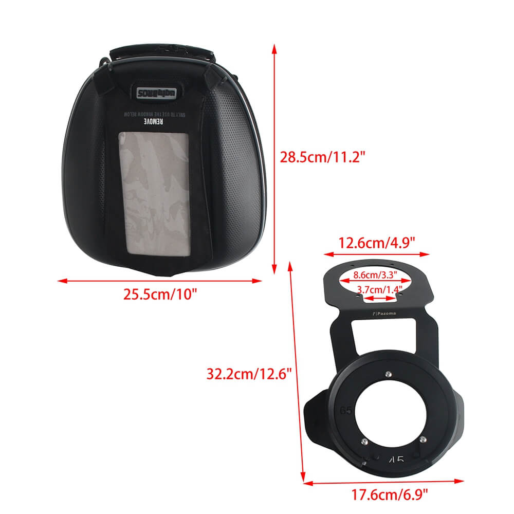 2021-2025 Harley Pan America 1250 Special RA1250 RA1250S CVO RA1250SE RA1250ST Tank Bag Tanklock Multi-Function Luggage + Flange - pazoma