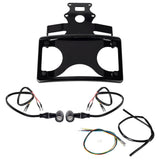 2022-2024 Harley Davidson Sportster S 1250 RH1250S License Plate Holder Fender Eliminator Kit wMini Bullet 3 in 1 LED Turn Signals Tail Light - pazoma