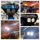 240W High Power Dual LED Headlight Projector Headlamp With DRL For Harley Road Glide ST CVO FLTR FLTRX FLTRU FLTRT 2015-2024