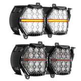 240W High Power Dual LED Headlight Projector Headlamp With DRL For Harley Road Glide ST CVO FLTR FLTRX FLTRU FLTRT 2015-2024