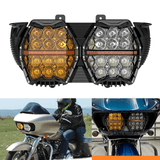 240W High Power Dual LED Headlight Projector Headlamp With DRL For Harley Road Glide ST CVO FLTR FLTRX FLTRU FLTRT 2015-2024