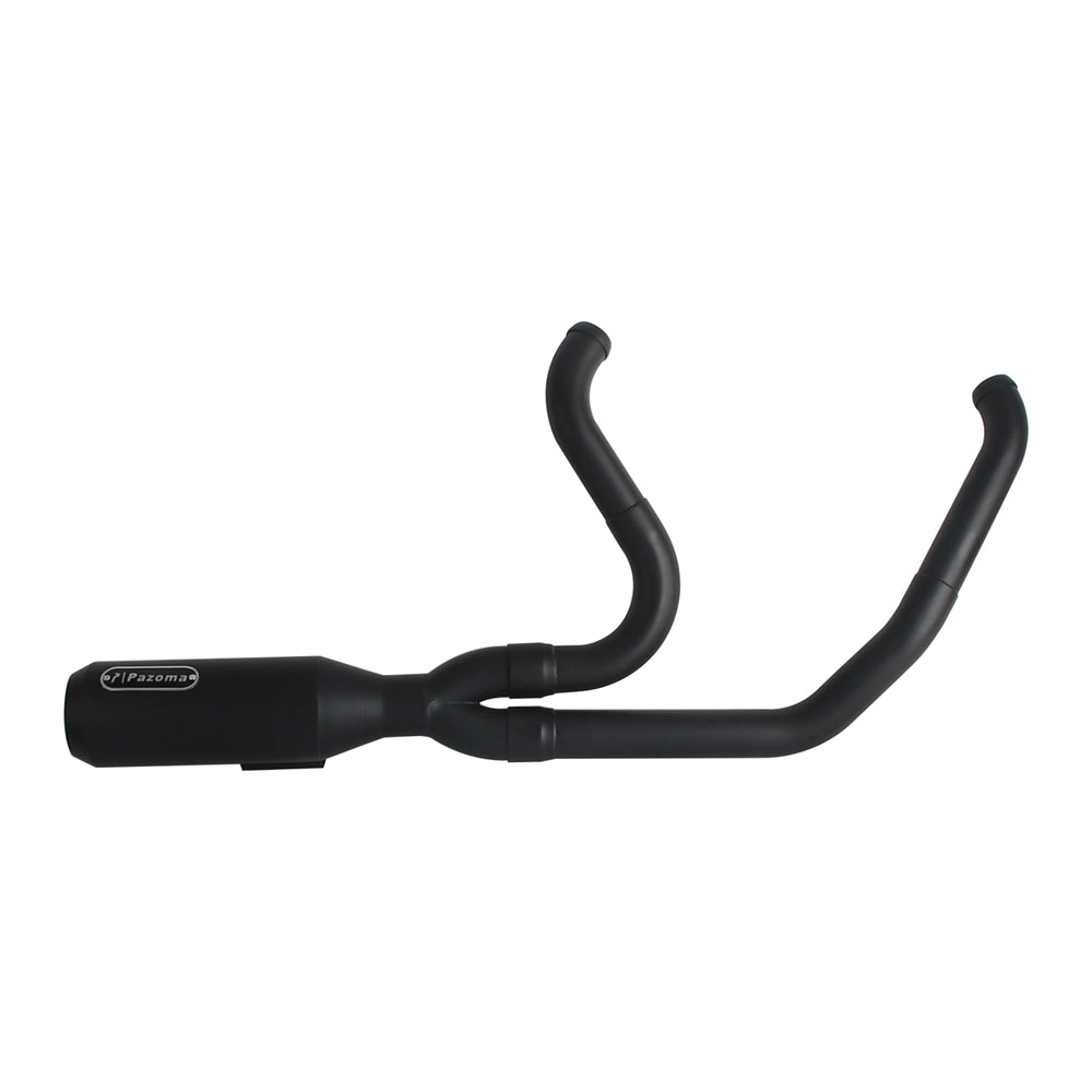 2 into 1 Big Bore Exhaust System Stainless Steel Muffler For Harley Touring FLH M8 Bagger Electra Street Road Glide Road King 2017up - pazoma