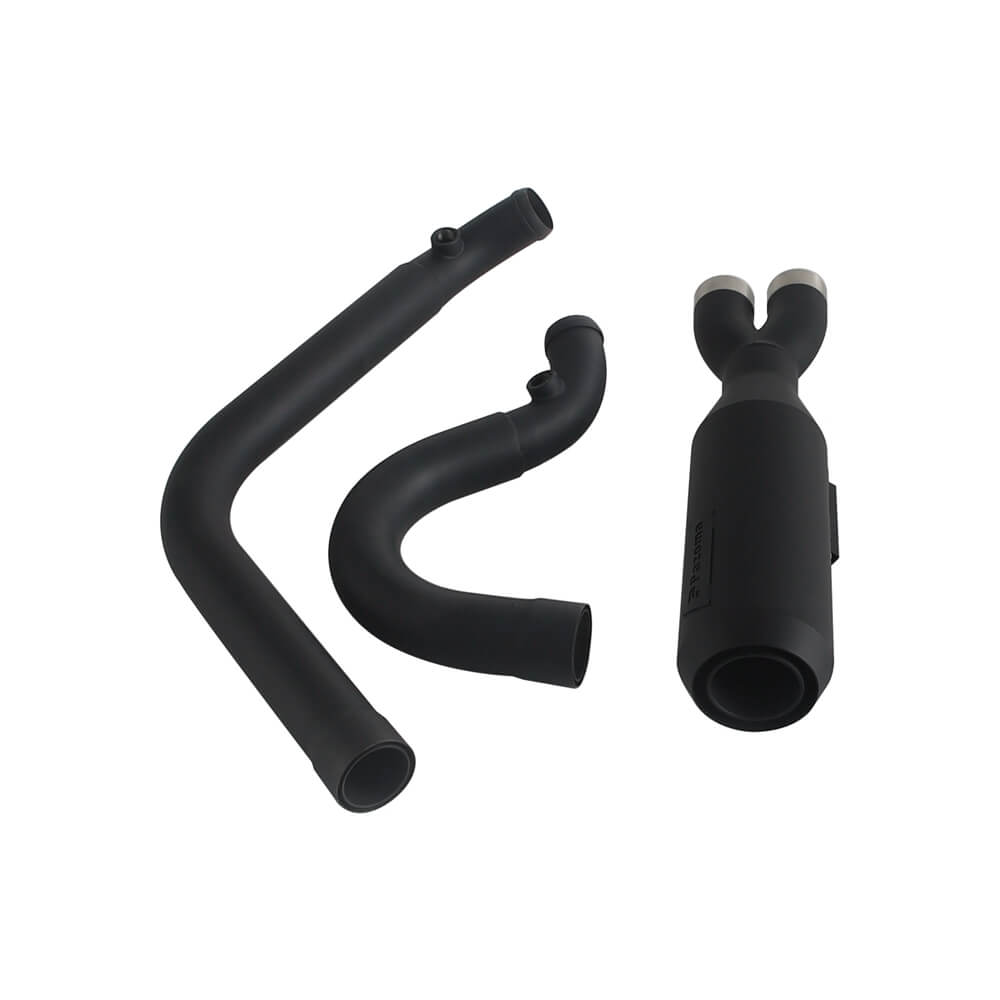 2 into 1 Big Bore Exhaust System Stainless Steel Muffler For Harley Dyna 2006-2017 Fat Bob Low Rider S Street Bob Wide Super Glide FXD - pazoma