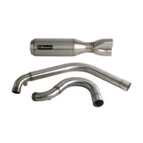 2 into 1 Big Bore Exhaust System Stainless Steel Muffler For Harley Dyna 2006-2017 Fat Bob Low Rider S Street Bob Wide Super Glide FXD - pazoma