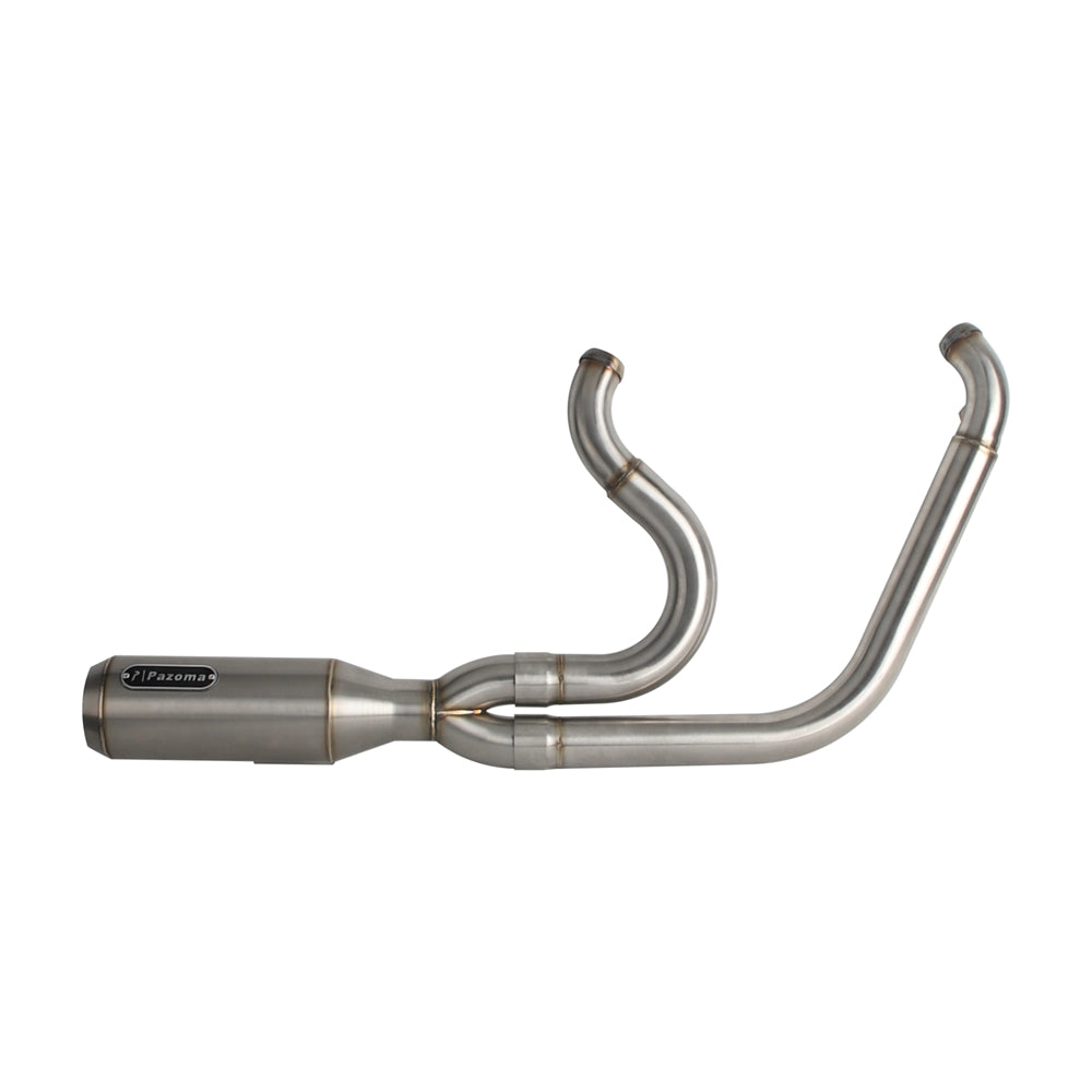 2 into 1 Big Bore Exhaust System Stainless Steel Muffler For Harley Dyna 2006-2017 Fat Bob Low Rider S Street Bob Wide Super Glide FXD - pazoma