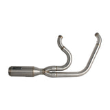 2 into 1 Big Bore Exhaust System Stainless Steel Muffler For Harley Dyna 2006-2017 Fat Bob Low Rider S Street Bob Wide Super Glide FXD - pazoma