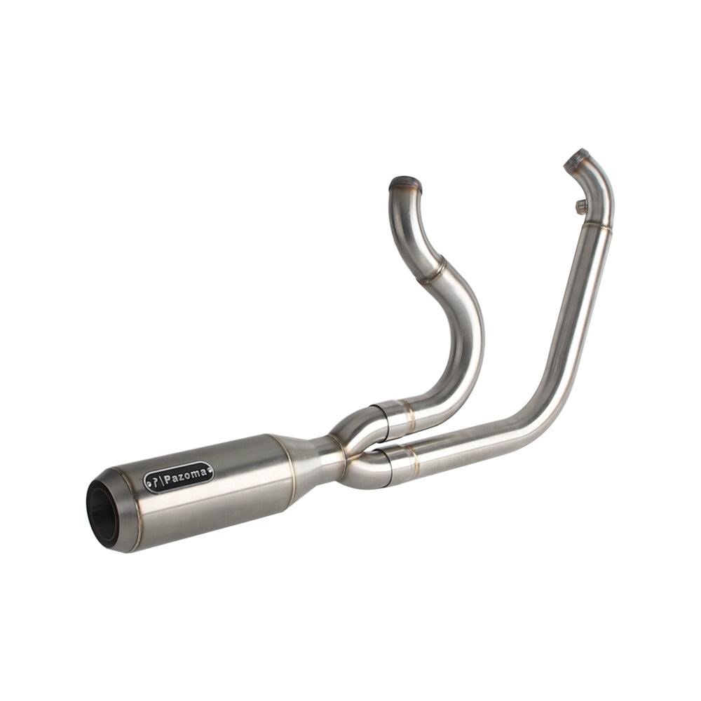 2 into 1 Big Bore Exhaust System Stainless Steel Muffler For Harley Dyna 2006-2017 Fat Bob Low Rider S Street Bob Wide Super Glide FXD - pazoma