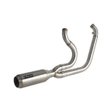 2 into 1 Big Bore Exhaust System Stainless Steel Muffler For Harley Dyna 2006-2017 Fat Bob Low Rider S Street Bob Wide Super Glide FXD - pazoma