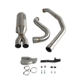 2 into 1 Big Bore Exhaust System Stainless Steel Muffler For Harley Touring FLH M8 Bagger Electra Street Road Glide Road King 2017up - pazoma