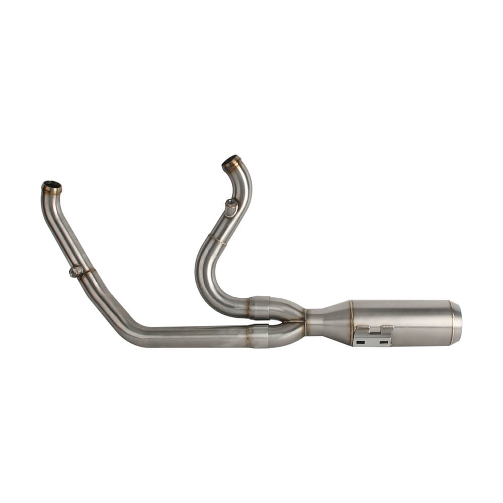 2 into 1 Big Bore Exhaust System Stainless Steel Muffler For Harley Touring FLH M8 Bagger Electra Street Road Glide Road King 2017up - pazoma