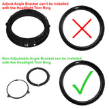 5 3/4" Slim Line LED Headlight Kit for Harley Softail M8 Low Rider ST FXLRST w/ Adapter Bracket - pazoma