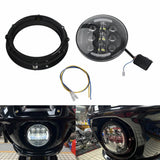 5.75" LED Headlight w/Turn signal w/Adapter Adjus Bracket Kit for Harley Softail M8 Low Rider ST FXLRST 2022-25 - pazoma