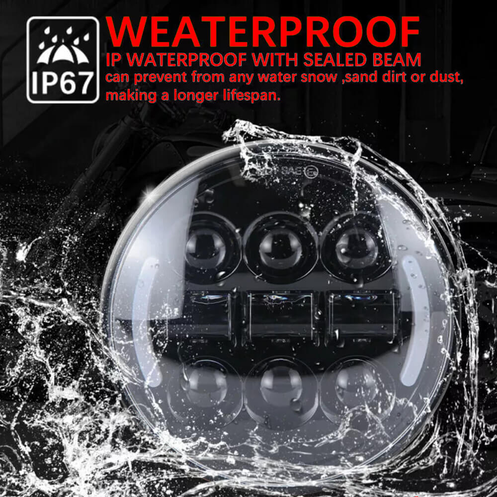 5.75" LED Headlight w/Turn signal w/Adapter Adjus Bracket Kit for Harley Softail M8 Low Rider ST FXLRST 2022-25 - pazoma