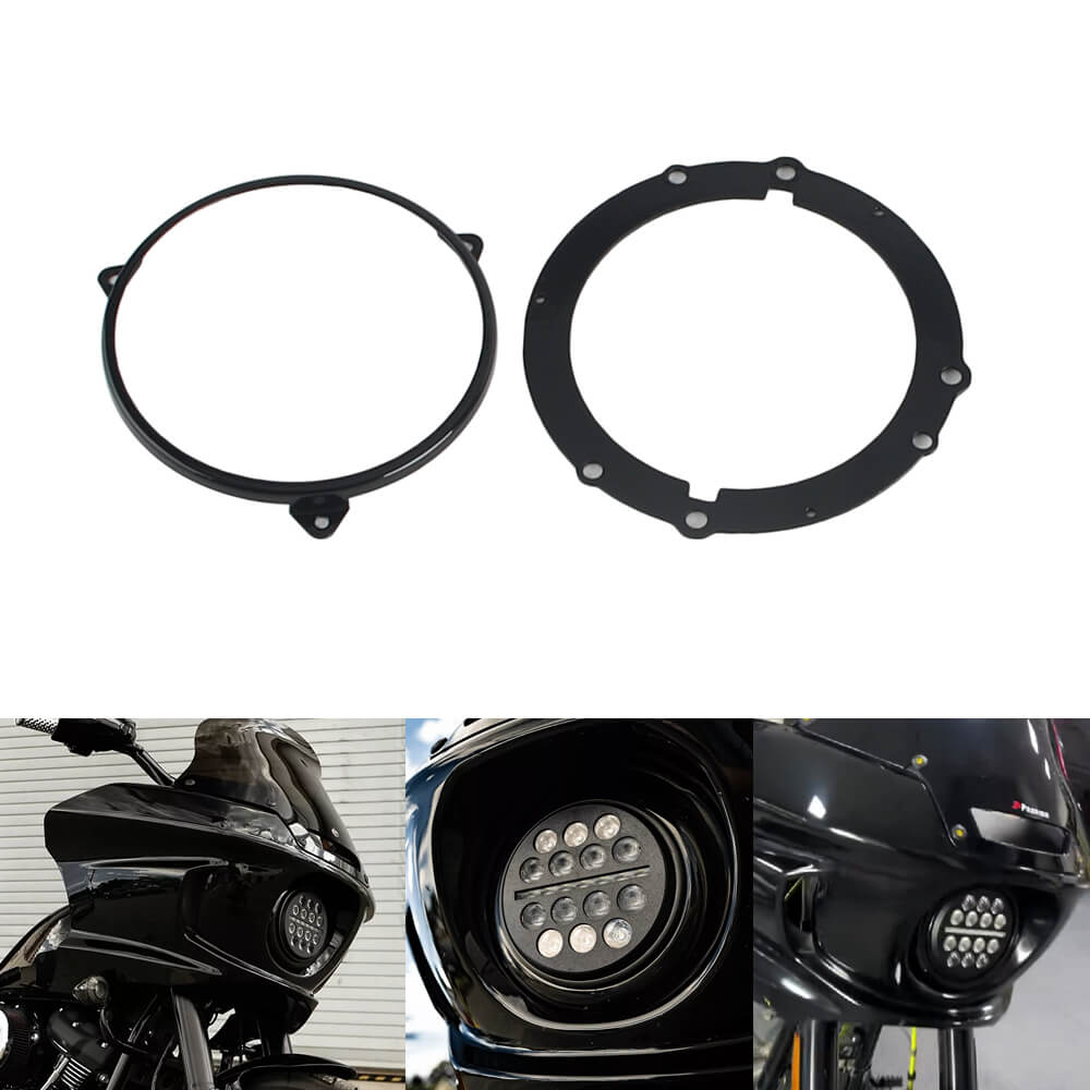 5 3/4" Slim Line LED Headlight Kit for Harley Softail M8 Low Rider ST FXLRST w/ Adapter Bracket - pazoma