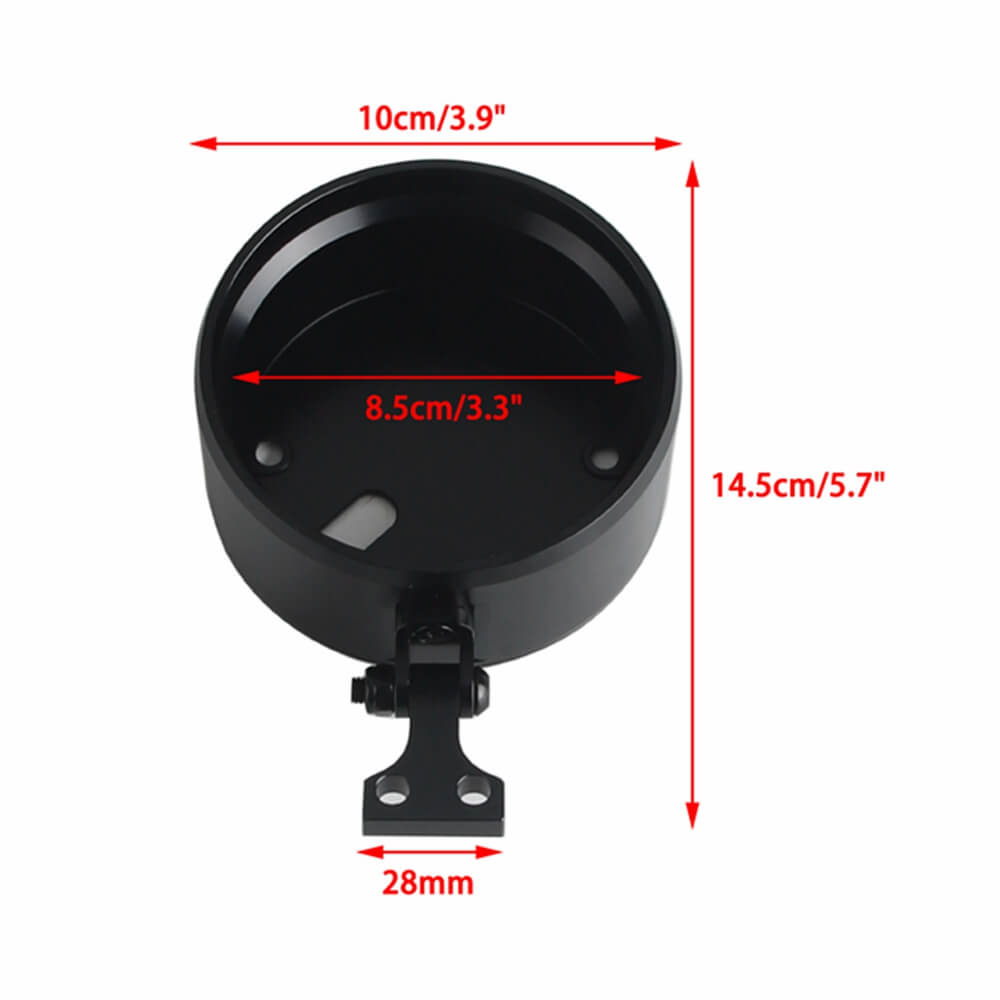 Adjustable T-Bar Digital Gauge Mount Housing Bracket Bucket Relocation Kit For Harley Softail Low Rider S FXLRS 22-25 & Fat Bob FXFB/S 18-24 - pazoma
