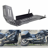 Aluminum Engine Guard Skid Plate Belly Pan Chassis Protection Cover For Harley Softail Low Rider S ST Sport Glide Standard Fat Boy Street Bob 18-2025 - pazoma
