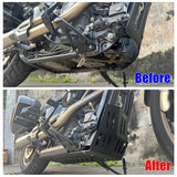 Aluminum Engine Guard Skid Plate Belly Pan Chassis Protection Cover For Harley Softail Low Rider S ST Sport Glide Standard Fat Boy Street Bob 18-2025 - pazoma