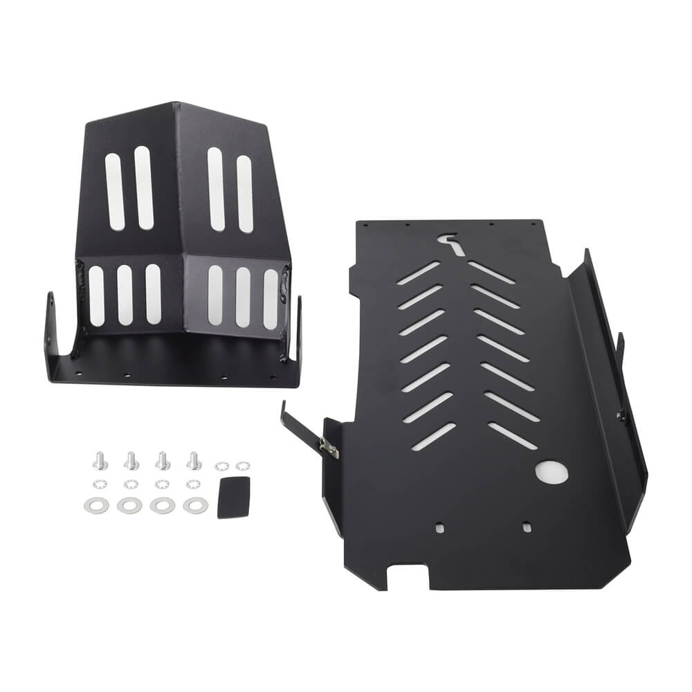 Aluminum Engine Guard Skid Plate Belly Pan Chassis Protection Cover For Harley Softail M8 Low Rider FXLR S ST FXBB FXST FXRST Crash Bar 2018-2025 - pazoma