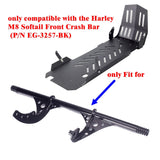 Aluminum Engine Guard Skid Plate Belly Pan Chassis Protection Cover For Harley Softail M8 Low Rider FXLR S ST FXBB FXST FXRST Crash Bar 2018-2025 - pazoma