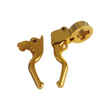 CNC Shorty Easy Pull Clutch & Brake Lever Combo For Harley Touring Street Road Glide Custom King Trike Tri Ultra Classic 08-13 - pazoma