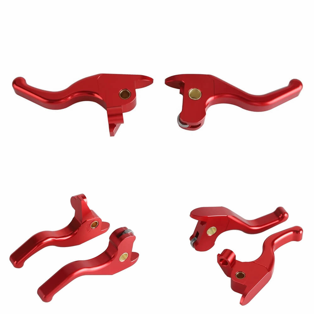 CNC Shorty Brake Clutch Levers For Harley VRSCAW VRSCAWA VRSCDX VRSCF MUSCLE '06-'17 V-Rod Models W/ OEM Hydraulic Clutch - pazoma