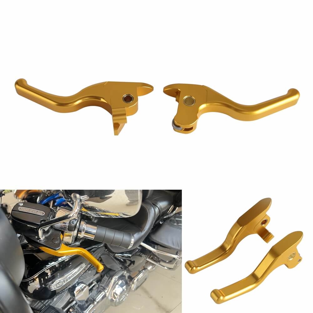 CNC Shorty Brake Clutch Levers For Harley VRSCAW VRSCAWA VRSCDX VRSCF MUSCLE '06-'17 V-Rod Models W/ OEM Hydraulic Clutch - pazoma