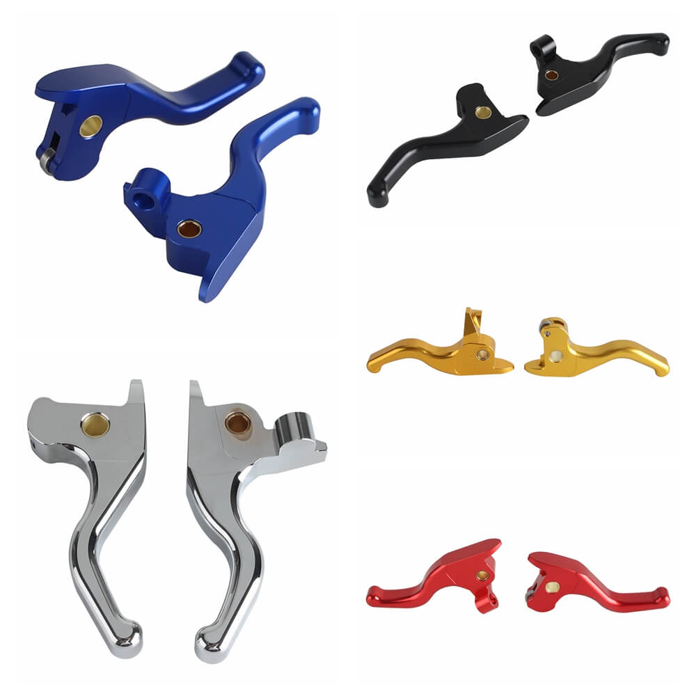 CNC Shorty Hand Control Lever Kit Brake Clutch Lever For Harley Touring Electra Glide Ultra Classic Limited FLHTCU FLHTK 14-16 - pazoma