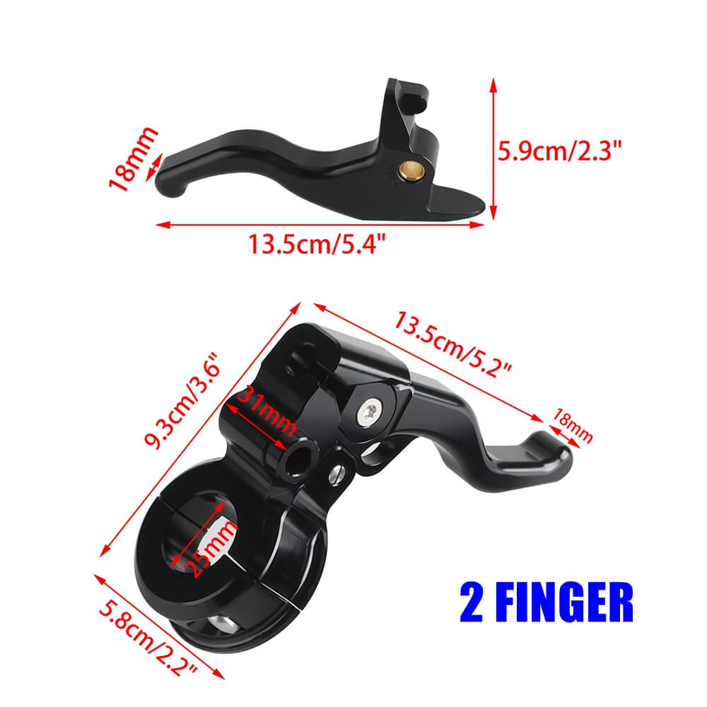 Harley Softail Slim FLSL Sport Glide FLSB Standard FXST Street Bob FXBBS FXDRS CNC Easy Pull Clutch & Brake Lever Combo 15-24 - pazoma