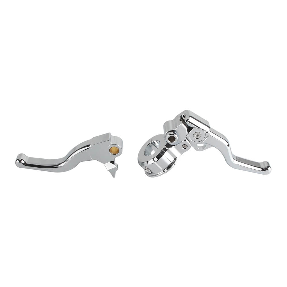 CNC Shorty Easier Pull Clutch & Brake Lever Combo Set For Harley Sportster Custom Hugger Roadster XLH XL883 XL1200 C R S 1996-2003 - pazoma