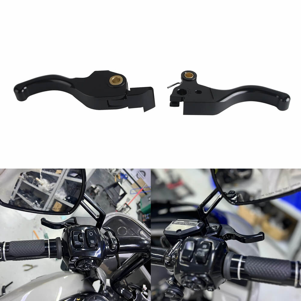 CNC Shorty Hand Control Lever Kit Brake Clutch Levers For Harley Touring Road Glide ST CVO FLTRX FLTRXSE FLTRXSTSE 2023-2025 - pazoma