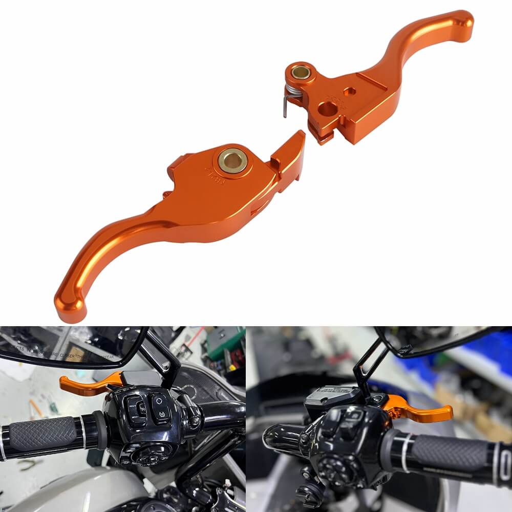 CNC Shorty Hand Control Lever Kit Brake Clutch Levers For Harley Touring Road Glide ST CVO FLTRX FLTRXSE FLTRXSTSE 2023-2025 - pazoma