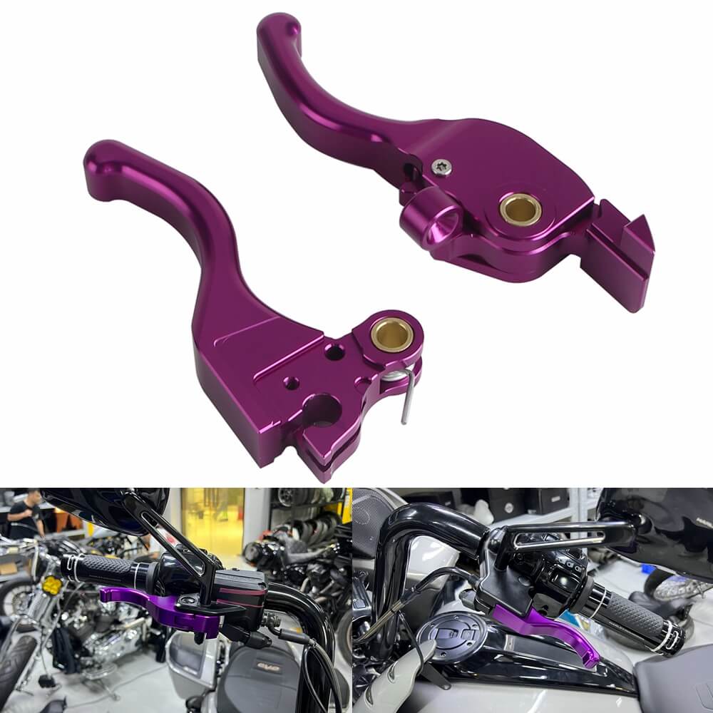 CNC Shorty Hand Control Lever Kit Brake Clutch Levers For Harley Touring Road Glide ST CVO FLTRX FLTRXSE FLTRXSTSE 2023-2025 - pazoma