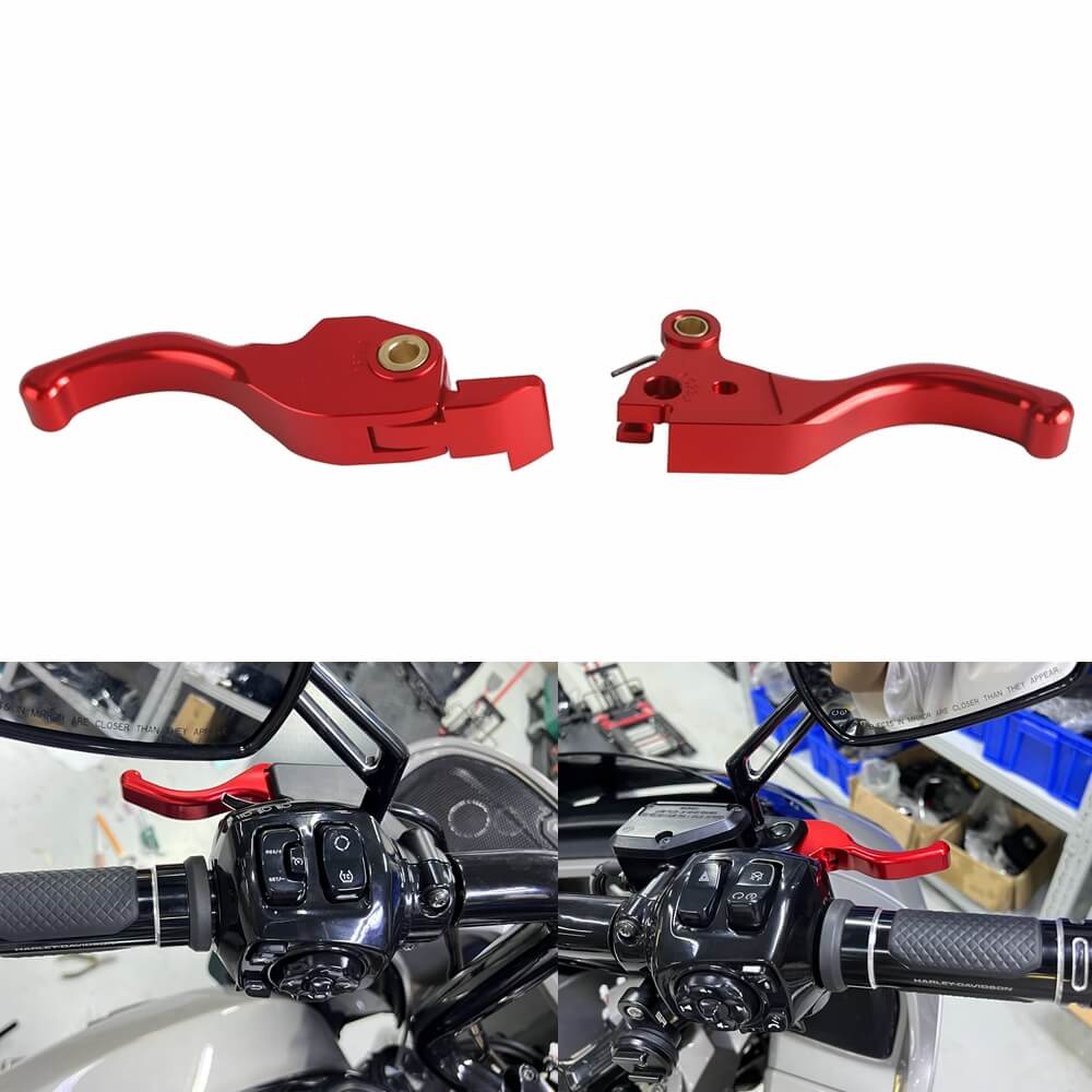 CNC Shorty Hand Control Lever Kit Brake Clutch Levers For Harley Touring Road Glide ST CVO FLTRX FLTRXSE FLTRXSTSE 2023-2025 - pazoma