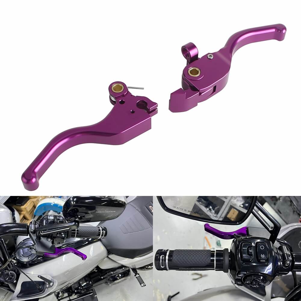 CNC Shorty Hand Control Lever Kit Brake Clutch Levers For Harley Touring Road Glide ST CVO FLTRX FLTRXSE FLTRXSTSE 2023-2025 - pazoma