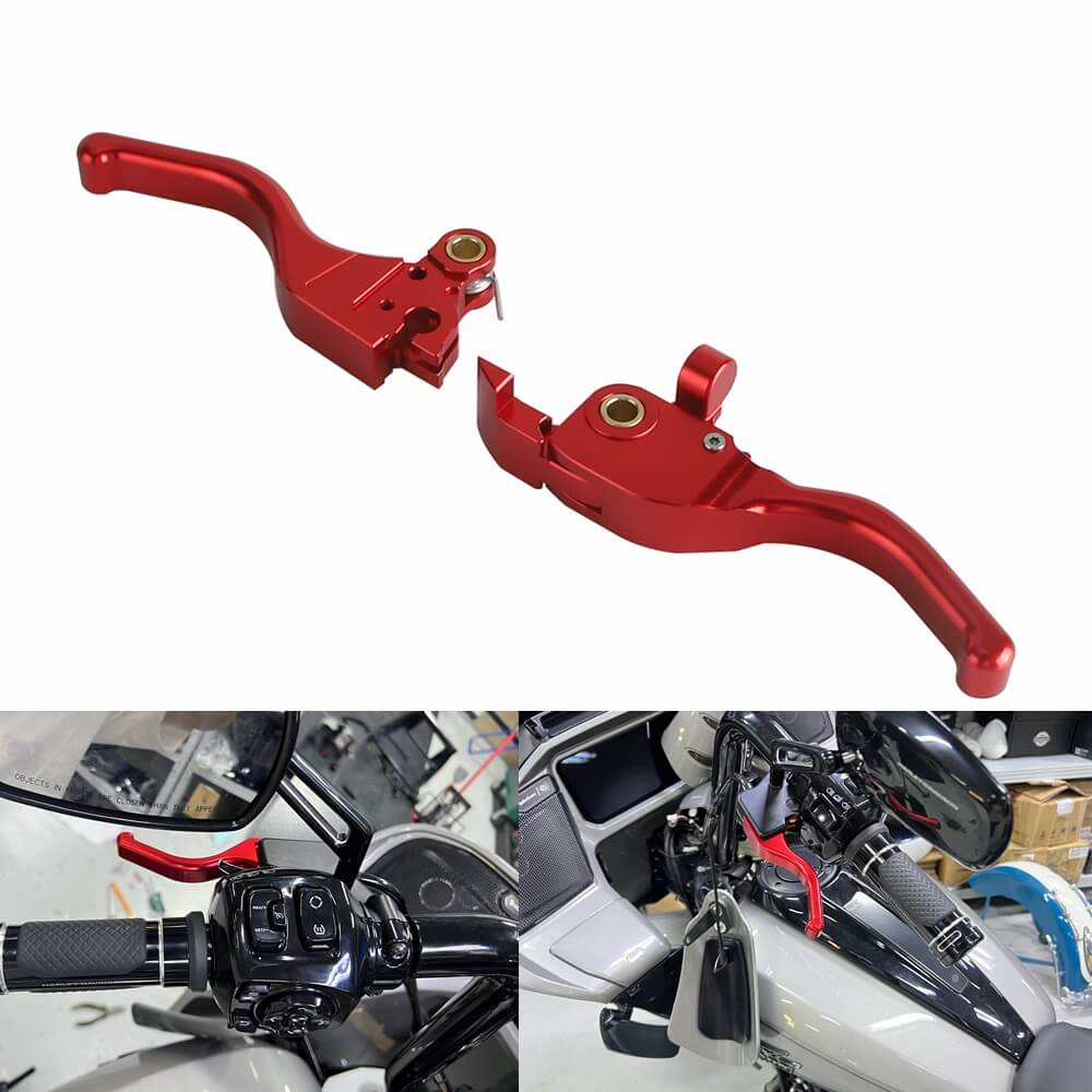 CNC Shorty Hand Control Lever Kit Brake Clutch Levers For Harley Touring Road Glide ST CVO FLTRX FLTRXSE FLTRXSTSE 2023-2025 - pazoma