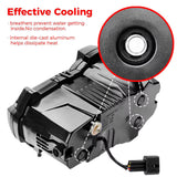 BMW 2013-2018 R1200GS R1200GSA 2019-2024 R1250GS R1250GSA E-Mark Approved LED Headlight Kit with Halo Ring High/Low Lighting Headlamp DRL - pazoma