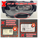 BMW 2013-2018 R1200GS R1200GSA 2019-2024 R1250GS R1250GSA E-Mark Approved LED Headlight Kit with Halo Ring High/Low Lighting Headlamp DRL - pazoma