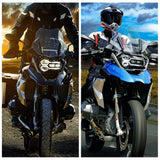 BMW 2013-2018 R1200GS R1200GSA 2019-2024 R1250GS R1250GSA E-Mark Approved LED Headlight Kit with Halo Ring High/Low Lighting Headlamp DRL - pazoma