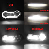 BMW R1200GS 2003-2012 R1200GS Adventure 2005-2013 E-Mark Approved LED Headlight Kit with Halo Ring High/Low Lighting Headlamp DRL - pazoma