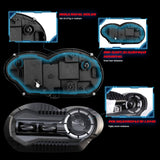 BMW R1200GS 2003-2012 R1200GS Adventure 2005-2013 E-Mark Approved LED Headlight Kit with Halo Ring High/Low Lighting Headlamp DRL - pazoma