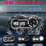 BMW R1200GS 2003-2012 R1200GS Adventure 2005-2013 E-Mark Approved LED Headlight Kit with Halo Ring High/Low Lighting Headlamp DRL - pazoma