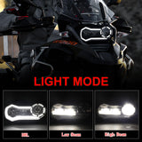 BMW R1200GS 2003-2012 R1200GS Adventure 2005-2013 E-Mark Approved LED Headlight Kit with Halo Ring High/Low Lighting Headlamp DRL - pazoma