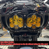 Baja Designs LP6 LED Headlight Bracket System Mounting Assembly For Harley Road Glide Special Custom FLTR FLTRSE FLTRU FLTRXS FLTRXSE 2015-2023 - pazoma