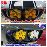 Baja Designs LP6 LED Headlight Bracket System Mounting Assembly For Harley Road Glide Special Custom FLTR FLTRSE FLTRU FLTRXS FLTRXSE 2015-2023 - pazoma