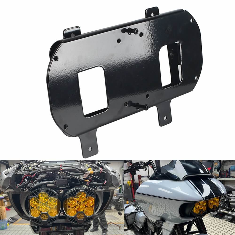 Baja Designs LP6 LED Headlight Bracket System Mounting Assembly For Harley Road Glide Special Custom FLTR FLTRSE FLTRU FLTRXS FLTRXSE 2015-2023 - pazoma
