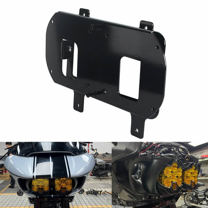 2015-2023 Harley Road Glide Baja Designs LP6 Pro LED Auxiliary Light Headlight Lighting Bracket System Adjust the Light Height Mounting Assembly - pazoma