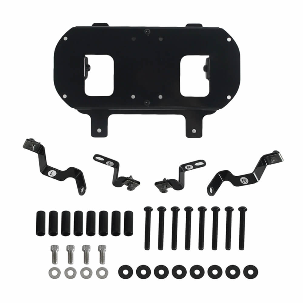 2015-2023 Harley Road Glide Baja Designs LP6 Pro LED Auxiliary Light Headlight Lighting Bracket System Adjust the Light Height Mounting Assembly - pazoma